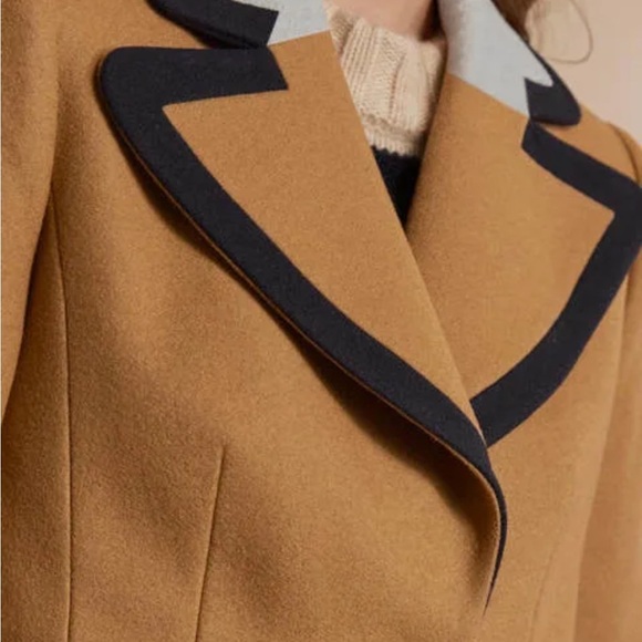 Boden Wool Blend Ground Ginger Crombie Coat - Picture 6 of 11